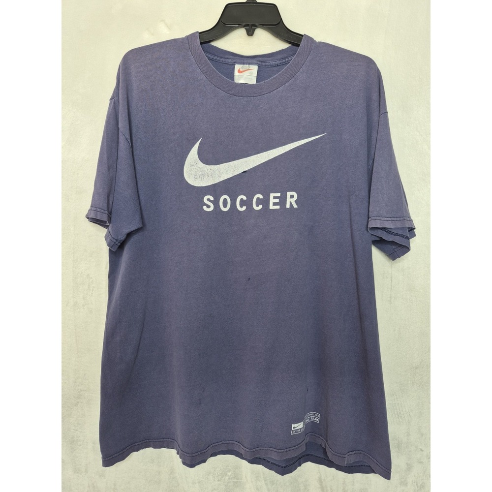 Vintage 90s Nike Soccer Shirt Mens XL US National Team Made In USA Distressed